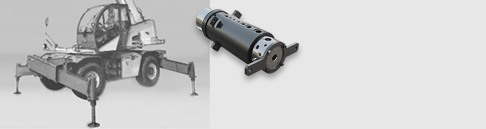 Hydraulic swivel joint for Telescopic swivelling